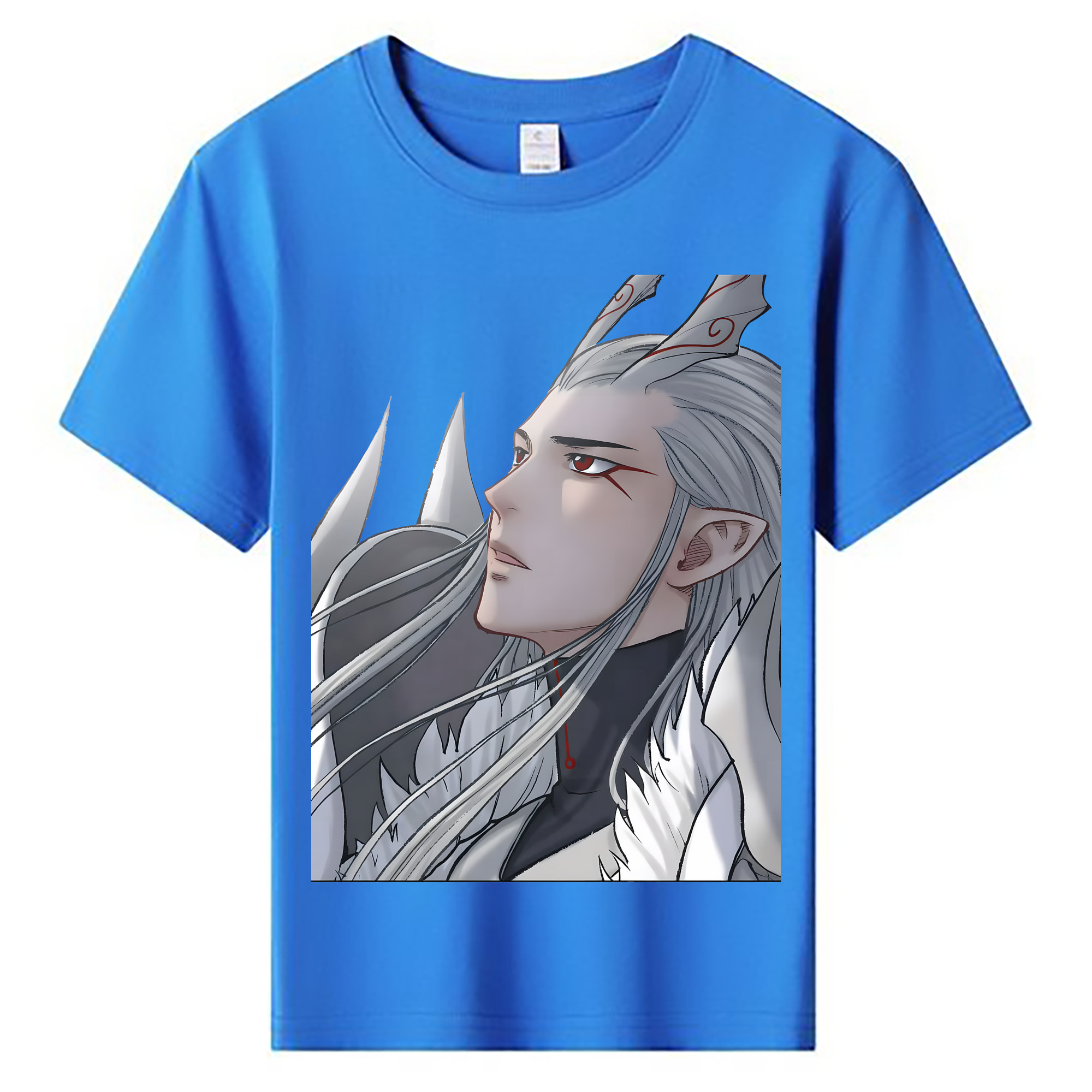 （画像用） Ne Zha 2 ナタ 魔童の大暴れ 綿100％キッズTシャツ（フロントプリント）